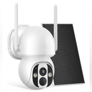 Solar Security Camera Outdoor Wireless WiFi Pro, 4MP Color Night Vision